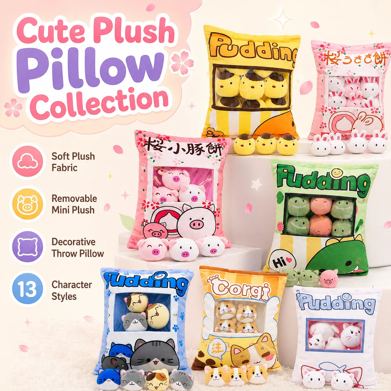 Taro — collectible plush by Pillow Squish